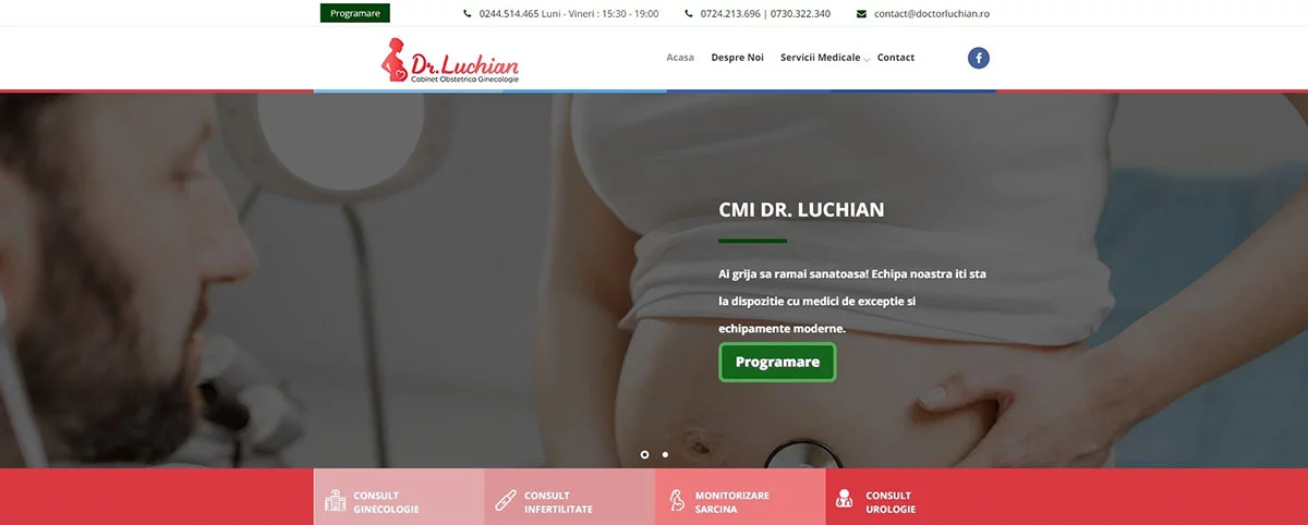 creare site prezentare Doctor Luchian